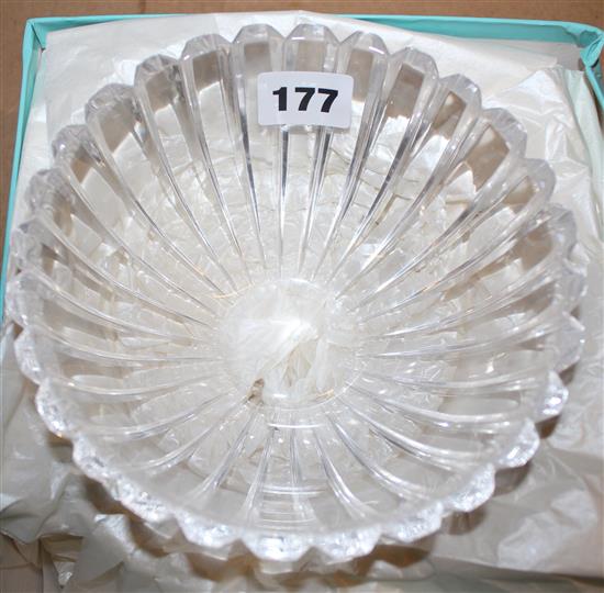 Tiffany glass bowl, signed